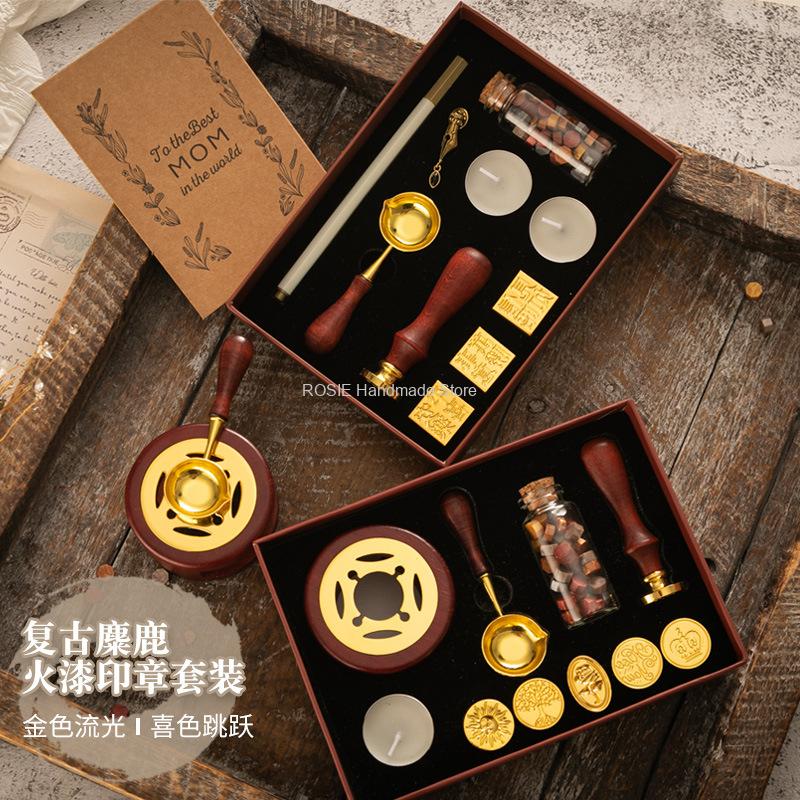 Wax Seal Stamp Set Lacquered S - Batik Wax Kit review and price