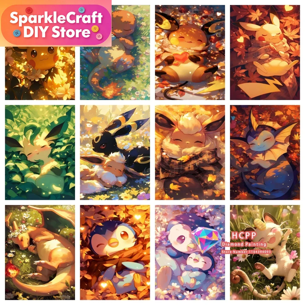 1pc frameless Cartoon Pokemon  - Art Craft Things review and price