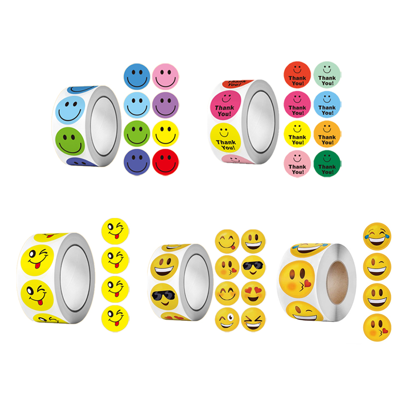 500PCS/Roll Colorful Face Stic - Art Craft Journals review and price