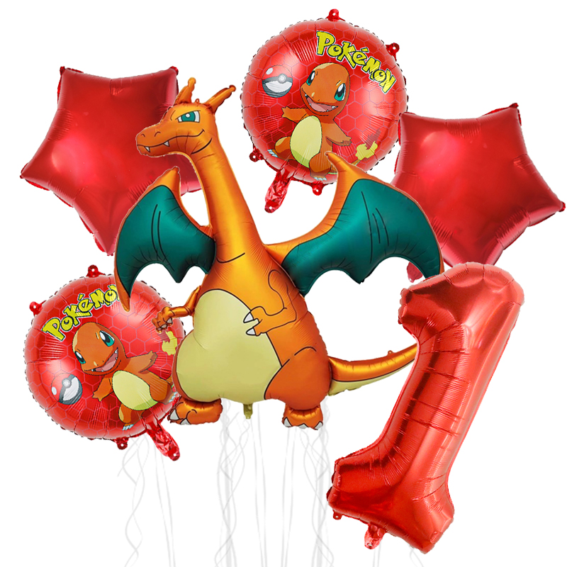 6pcs Pokemon Birthday Decorati - Art Craft Dinosaur review and price