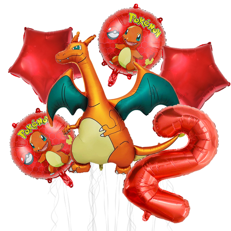 6pcs Pokemon Birthday Decorati - Art Craft Dinosaur review and price