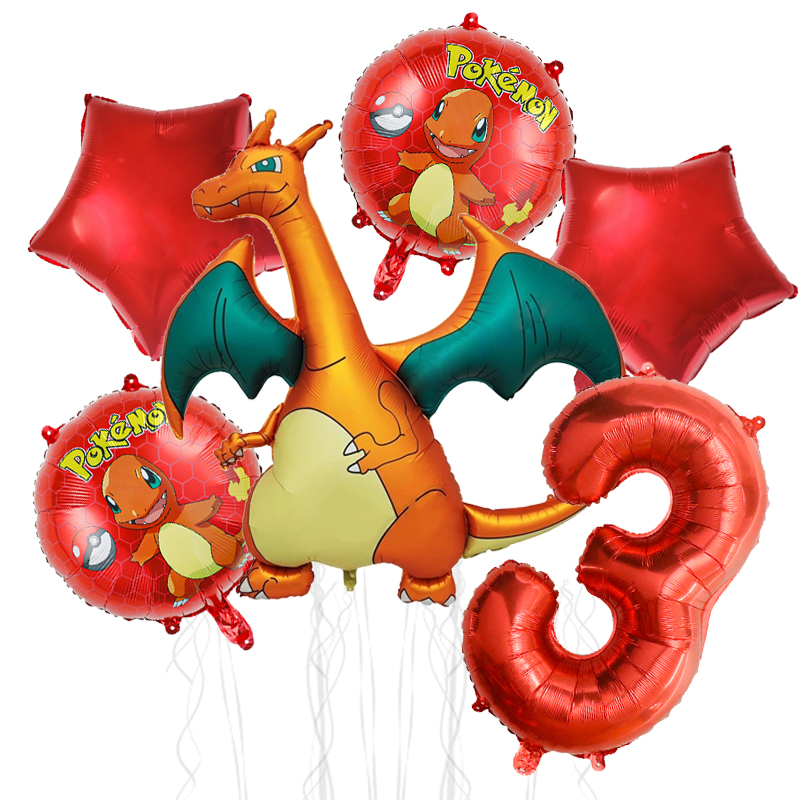 6pcs Pokemon Birthday Decorati - Art Craft Dinosaur review and price